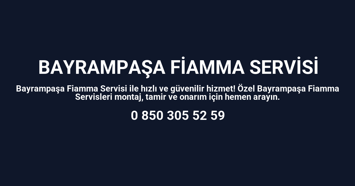 Bayrampaşa Fiamma Servisi